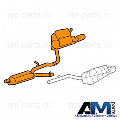 Задняя часть глушителя правая A2044902135 Мерседес C280 231л.с.
