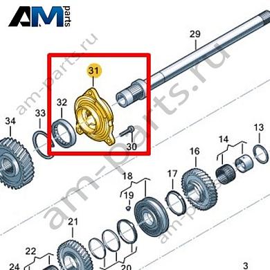 Опора подшипника VAG 0CL301315BКупить опору подшипника 0CL301315B для Фольксваген/Ауди/Шкода- минимальная цена