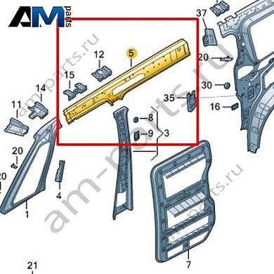 Боковина (внутренняя часть) Volkswagen id-Buzz 2023-2024 1T3809599Купить боковину (внутреннюю часть) 1T3809599 Фольксваген id-Buzz 2023-2024- гарантия наличия