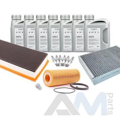 Оригинальный комплект ТО-2/4 на Volkswagen Touareg (2011-2014) 3.6 V6 FSI 280 л.с. (масло LL3 с допуском 504/507)