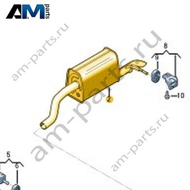 Задний глушитель Volkswagen Taigo 2022-2024 2G6253609Купить задний глушитель 2G6253609 для Фольксваген Тайго 2022-2024- спец. Цена