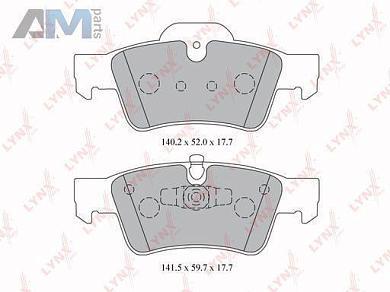 Колодки тормозные задние LYNX для Mercedes GL X164 420/450/500 BD-5332
