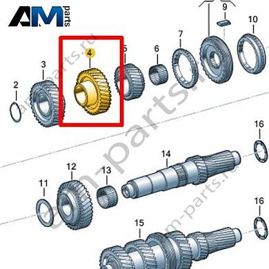 Шестерня VAG 0CB311285Купить шестерню 0CB311285 для Фольксваген/Ауди/Шкода по минимальной цене