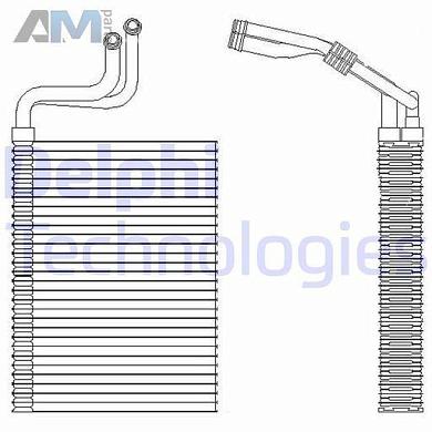 Испаритель кондиционера (DELPHI) TSP0525197 для BMW X3 (F25) 2011-2017 20dX N47N