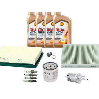 Комплект фильтров для ТО-4 Yeti 1.2TSI с маслом Shell 5W40