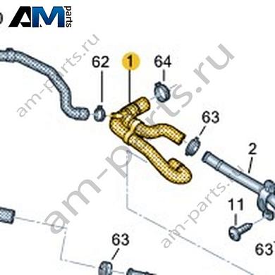Шланг системы охлаждения Volkswagen AMAROK 2017-2022 2H4122157AКупить шланг системы охлаждения 2H4122157A Фольксваген Амараок 2017-2022- гарантия наличия