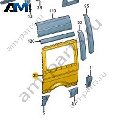 Боковина Volkswagen Crafter 2012-2016 2E1810578EКупить боковину 2E1810578E Фольксваген Крафтер 2012-2016- минимальная цена