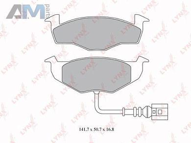 Колодки тормозные передние LYNX для Mk2 (2007-2014) BD-8017