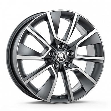 Литой диск R18 (Модель- BRAGA AN) Шкода Карок 57A071498BHA7