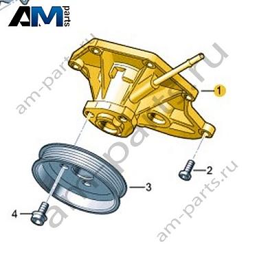 Насос ОЖ со штуцером вакуумной магистрали VAG 06E121016PКупить насос ОЖ со штуцером вакуумной магистрали 06E121016P для Фольксваген/Ауди/Шкода по минимальной цене