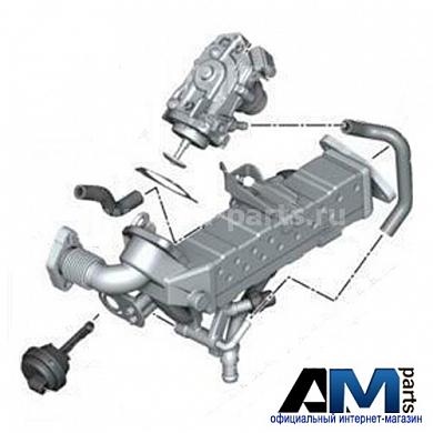 Охладитель ОГ 11718518202 на BMW (F25) B47