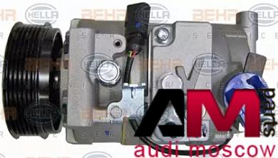 Насос кондиционера Ауди А4 (В7) 1.6/1.8 (102/163 л.с.) 8FK351110881 Mahle/Knecht