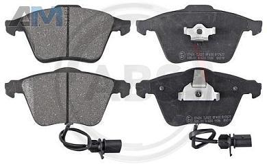 Передние тормозные колодки ABS 37426 на Skoda Mk3 (2013-2016)