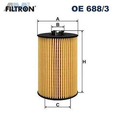 Масляный фильтр FILTRON OE6883 на Audi A4 (B8) 2012-2014