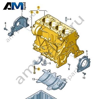 Блок цилиндров VAG 04L103011AJКупить блок цилиндров 04L103011AJ для Фольксваген/Ауди/Шкода- минимальная цена