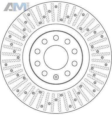 Передние тормозные диски TRW DF6189S Audi A4 (B7) 2005-2009