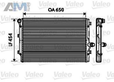 Радиатор охлаждения двигателя VALEO (734333) на Volkswagen Passat B6 (2005-2011) 2.0TDI