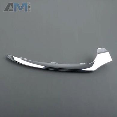 Накладка переднего бампера правая (хром) на Mercedes C W205 (2014-2023) A2058851474