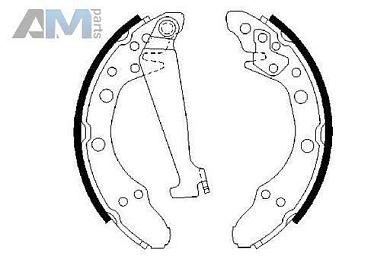 Барабанные тормозные колодки BOSCH 0986487270 на Volkswagen Polo Classic (2010-2020)