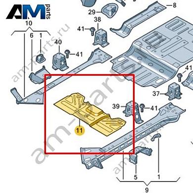 Панель пола Volkswagen id-Buzz 2023-2024 1N3813115Купить панель пола 1N3813115 для Фольксваген id-Buzz 2023-2024- гарантия наличия