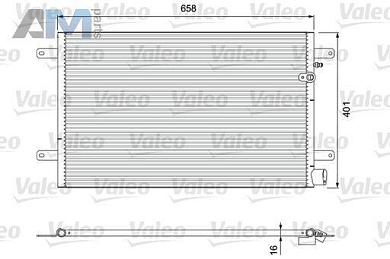 Радиатор кондиционера VALEO (814004) Audi A6 (С6) 2004-2011 3.0TDI