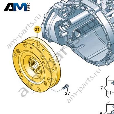 Маховик VAG 0D7105317Купить маховик 0D7105317 для Фольксваген/Ауди/Шкода по минимальной цене