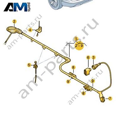 Жгут проводов датчика частоты вращения Volkswagen T-Roc 2018-2024 2GA927902BКупить жгут проводов датчика частоты вращения 2GA927902B Фольксваген Т-рок 2018-2024- бесплатная доставка