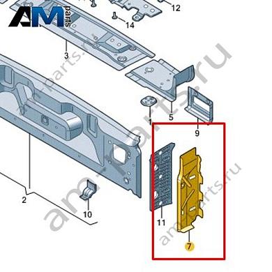 Перегородка Volkswagen id-Buzz 2023-2024 1T3813439BКупить перегородку 1T3813439B Фольксваген id-Buzz 2023-2024- минимальная цена