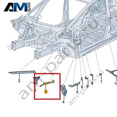 Часть стойки А Volkswagen id3 2020-2024 10A864627Купить часть стойки А 10A864627 на Фольксваген id3 2020-2024 по минимальной цене