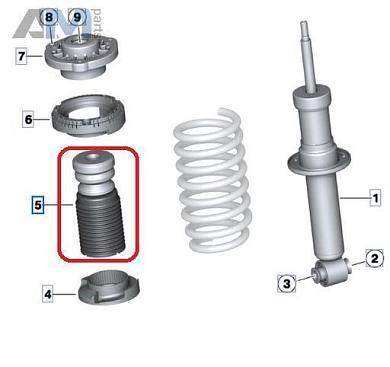Комплект пыльника с отбойником 33536871819 на BMW X4 (G02) 2018-2025