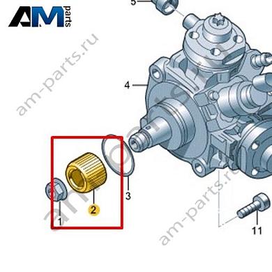Фланец VAG 057130141Купить фланец 057130141 для Фольксваген/Ауди/Шкода по минимальной цене