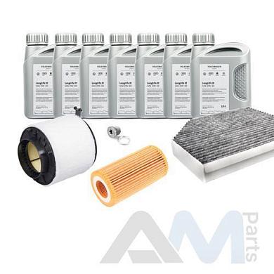 Оригинальный комплект ТО-1/3 для Ауди А4 (В8) рестайлинг 3.0TDI (247 л.с.) VAG LL 3 (допуск 504/507)