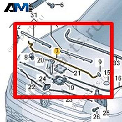 Опора капота Volkswagen T-Roc Cross 2019-2024 2GM823363BКупить опору капота 2GM823363B на Фольксваген Т-рок Кросс 2019-2024- минимальная цена