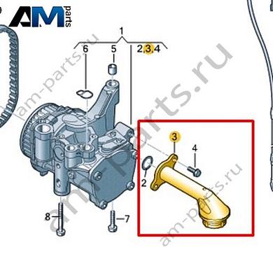 Маслозаборный патрубок VAG 04L115251CКупить маслозаборный патрубок 04L115251C Фольксваген/Ауди/Шкода- акция