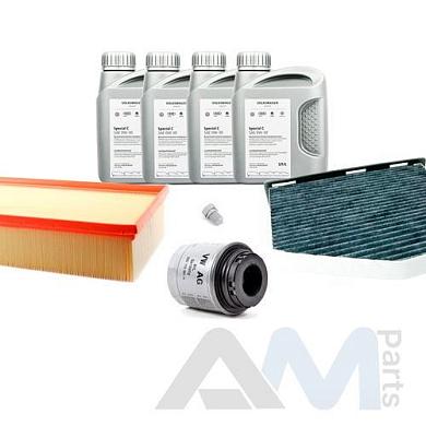 Оригинальный набор для ТО-1/3 Фольксваген Тигуан (2012-2016) 1.4 TSI с маслом 0W30 (допуск 502/505)