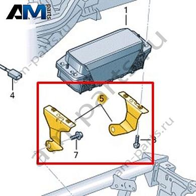 Кронштейн подушки безопасности Volkswagen T-Roc 2018-2024 2GA880572AКупить кронштейн подушки безопасности 2GA880572A на Фольксваген Т-рок 2018-2024- спец. Цена