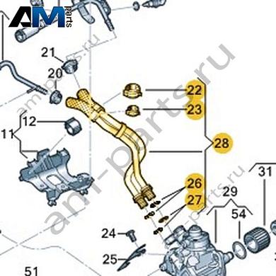 Комплект топливных трубок VAG 059130300FBКупить комплект топливных трубок 059130300FB для Фольксваген/Ауди/Шкода- гарантия наличия