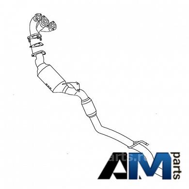 Труба выпуска ОГ с нейтрализатором 1-3 цилиндры Туарег (2011-2014) 7P0254301MX