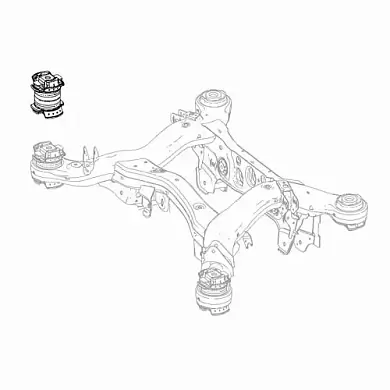 Подушка подрамника заднего передняя Mercedes GLS 2015-2019 A1663511300