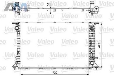 Радиатор охлаждения двигателя VALEO (735473) для Audi A4 (B8) 2.0TDI (143 л.с.)