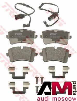 Комплект оригинальных задних тормозных колодок Ауди A8 (D4) GDB1867 TRW