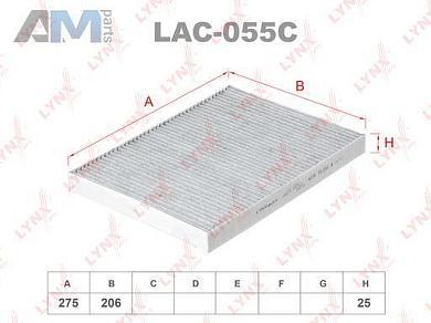 Фильтр салонный угольный LYNX для Passat B5 1997-2005 1.8 T 20V (150 л.с.) AWL AWT LAC-055C