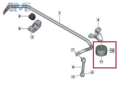 Демпфер колебаний (42Hz) 33506861489 для BMW 5 Серии (G30) 2017-2023