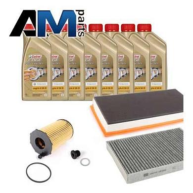 Комплект неоригинальных фильтров и моторное масло LL3 5W30 504/507 для ТО-1/3 Фольксваген Туарег НФ 3.0 V6 TDI 204 л.с.