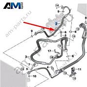 Трубка кондиционера на компрессор 64539868418 BMW X3 G01