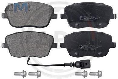 Передние тормозные колодки ABS 37338  Skoda Mk2 (2007-2014)