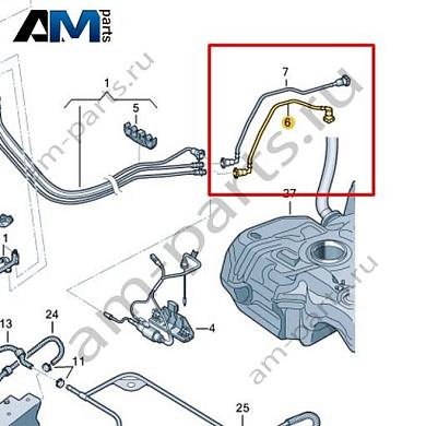 Топливопровод VAG 1K0201293NКупить топливопровод 1K0201293N на Фольксваген/Ауди/Шкоду- выгодные цены