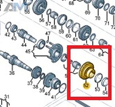 Свободно вращающаяся шестерня VAG 02J311251NКупить свободно вращающуюся шестерню 02J311251N Фольксваген/Ауди/Шкода- акция