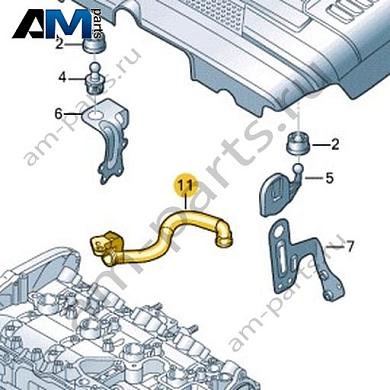 Вентиляционный патрубок VAG 06K103210DКупить вентиляционный патрубок 06K103210D Фольксваген/Ауди/Шкода- спец. Цена