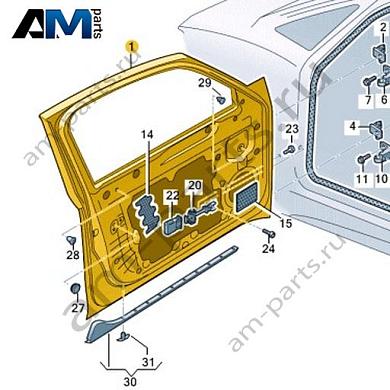 Передняя левая дверь Volkswagen id3 2020-2024 10A831055NКупить переднюю левую дверь 10A831055N для Фольксваген id3 2020-2024- бесплатная доставка